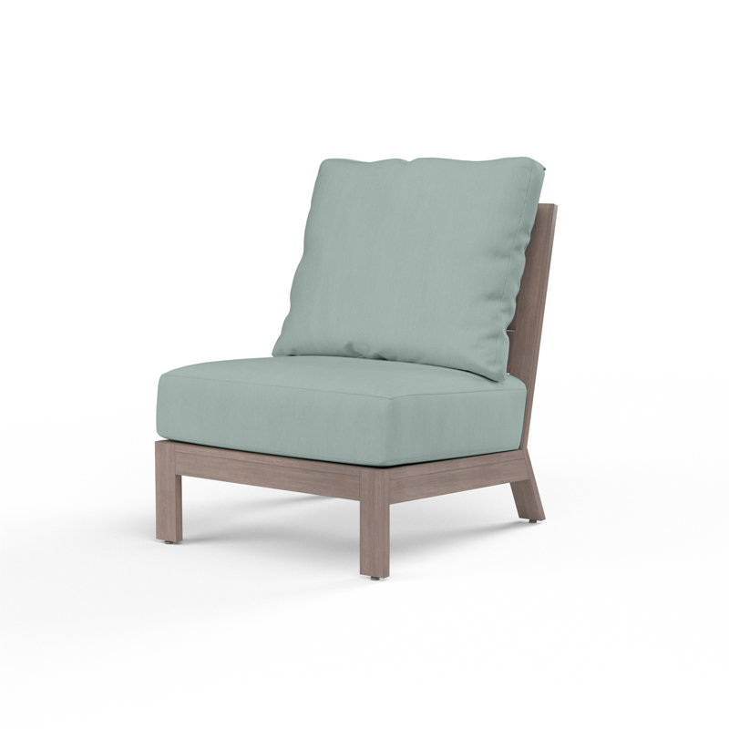 Chaise sans accoudoirs avec coussin Laguna, SunbrellaMD Cast Mist