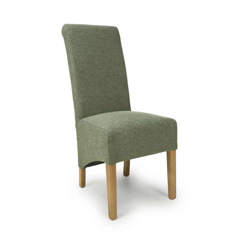 Canica 49cm H Polyester Upholstered Side Chair, Green