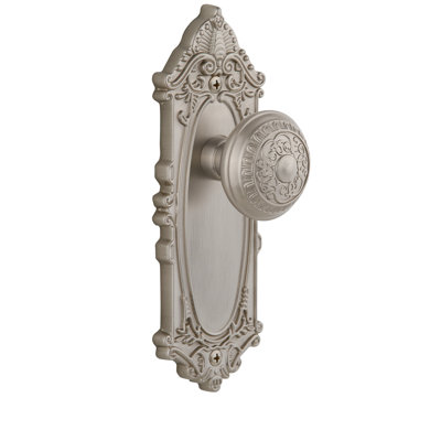 Grandeur Grande Victorian Plate Privacy with Windsor Door Knob
