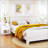 22.83'' H Modern White Nightstand With One Drawer And Open Shelf