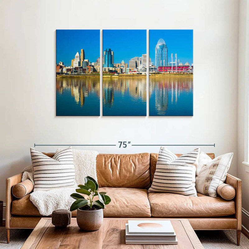 Nicci Cincinnati Riverfront, 36" H x 57" W