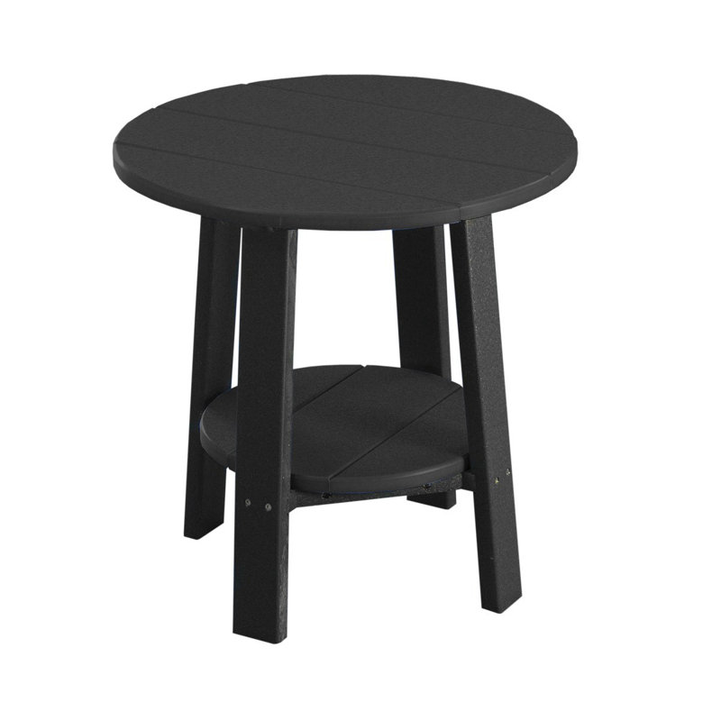 Table d’appoint en plastique Allicia, Noir