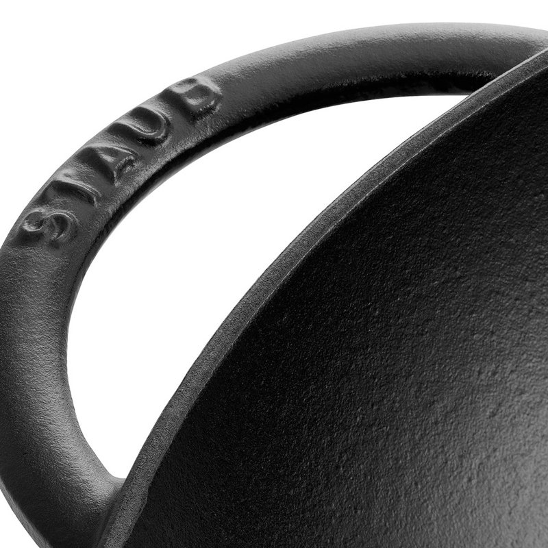 Wok en fonte avec couvercle Minis Staub, Noir mat
