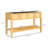Dual-Tier Elevated Wood Planter Box,Raised Garden Bed,With Storage Shelf,Drainage Holes,And Liner-2138197838