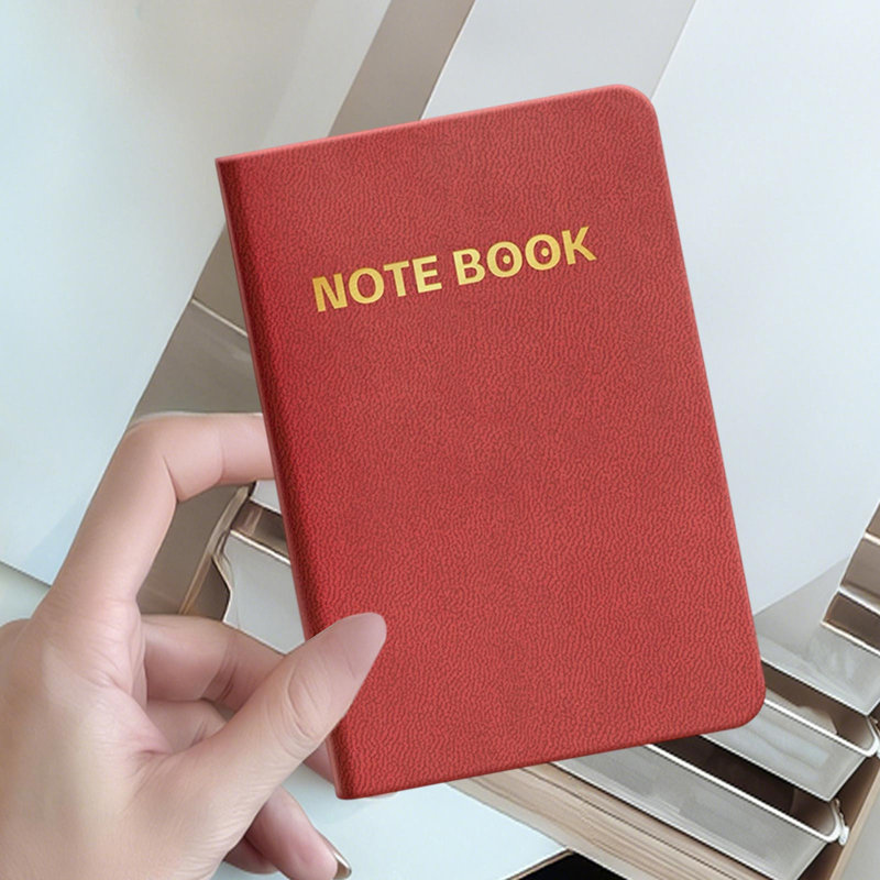 Petit cahier de papier A7, Rouge