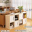 Rangement vertical moderne avec portes coulissantes doubles, tablettes ouvertes et fermées à 2 niveaux, style scandinave pour les petites chambres à coucher