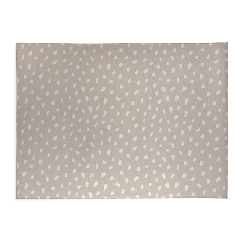 Paint Drop Activity Mat, Taupe, Rectangle 5' x 7'