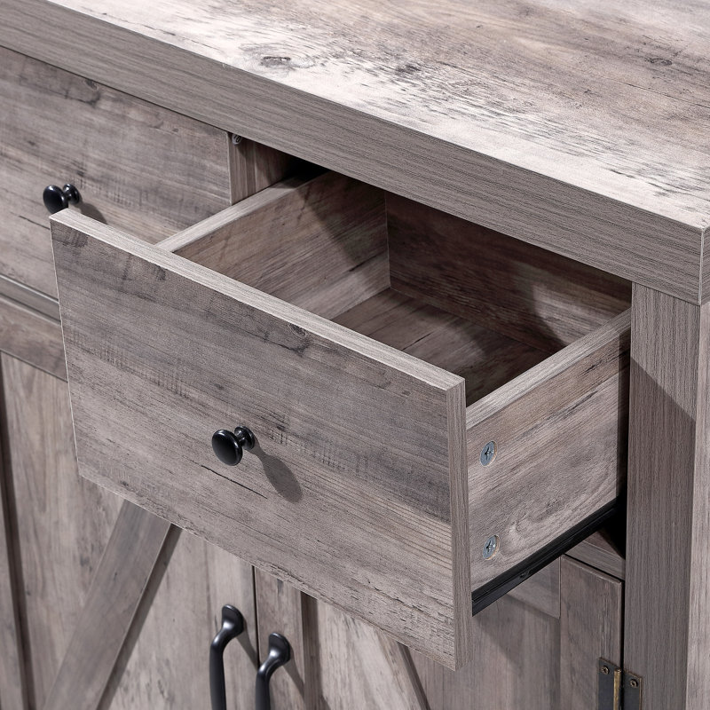 Quinton 2-Door Accent Cabinet, Gray