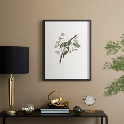 «Vintage Floral Print», impression encadrée CCVIII - bois massif