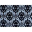 Tapis noir / bleu tissé à la main Jorge