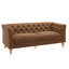 Canapé Chesterfield capitonné avec coussins à ressorts ensachés