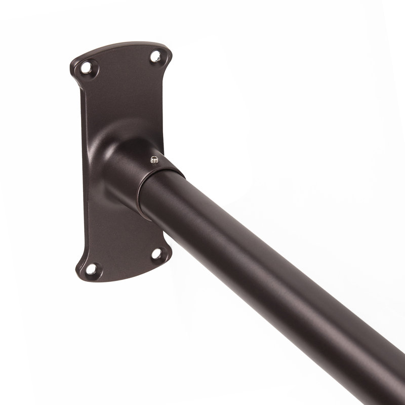 Oil-Rubbed Bronze L-Shaped Wall Mounted Shower Curtain Rod