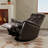 Global Home Swivel Glider Recliner With Manual Adjustable Headrest & Footrest-1159927952