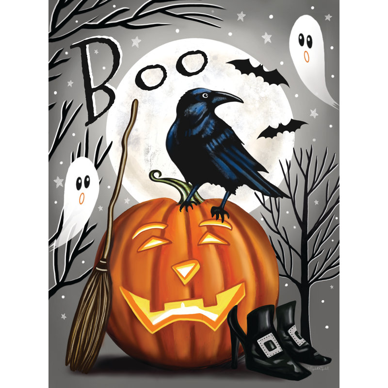 Boo Crow & Ghost par Elizabeth Tyndall, H 18 po x l 12 po