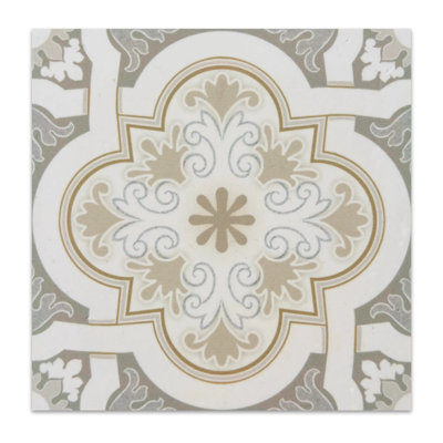 Serene Crest Limestone Taupe 6"x6" Laser Engraved Tile