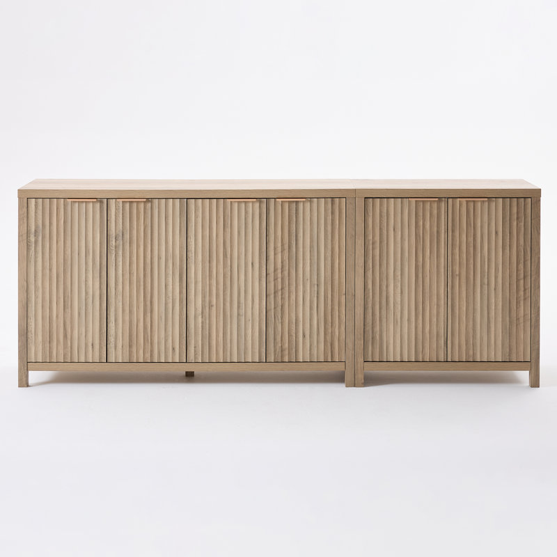 219cm Sideboard , Sand Oak