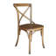 Arnulfo Cross Back Dining Chair, Hand-Finished Distressed Design, Stylish and Comfortable Seating for Any Room-109848230-123844891