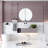 Suszanne  Round Wall Mounted Bathroom / Vanity Mirror-1778136393-1778136395