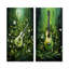 «Music Guitare Meadows Grass Green», ensemble de 2 reproductions d'art sur toile-102584729-102584732