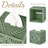 Boho Macrame Green Square Tissue Box