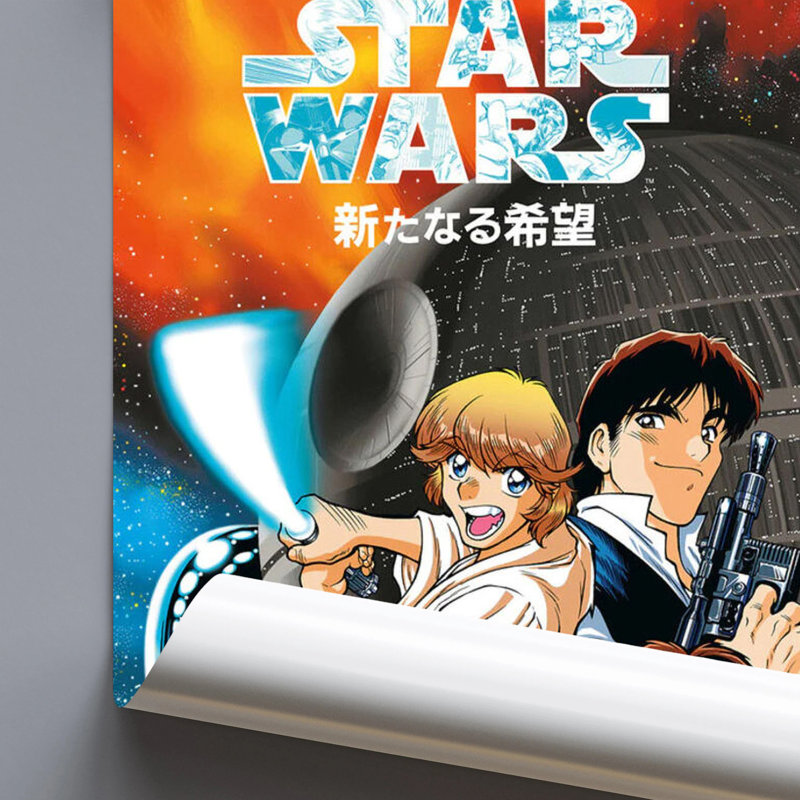  Star Wars Manga - A New Hope, affiche d'art 24 x 36 pouces - reproduction décorative - papier affiche - prêt à encadrer