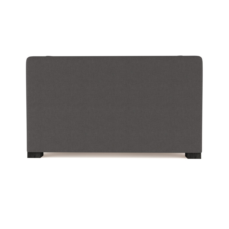 Causeuse Crosby, Lin graphite carré, H 32,5 po x l 60 po x P 38 po, Ébène
