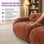 Canapé modulaire de luxe modulaire en tissu d'ameublement en velours, sans assemblage, de conception ergonomique Syrova-1745317684-1745317682
