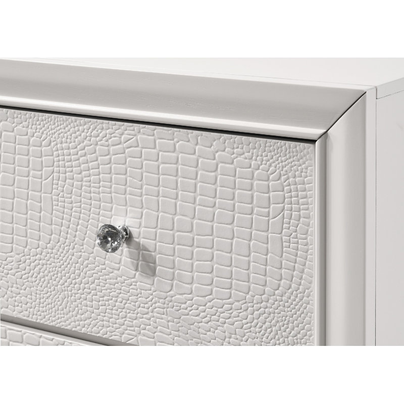 Table de bout Table de chevet moderne Table de chevet Table de chevet en bois massif, Blanc
