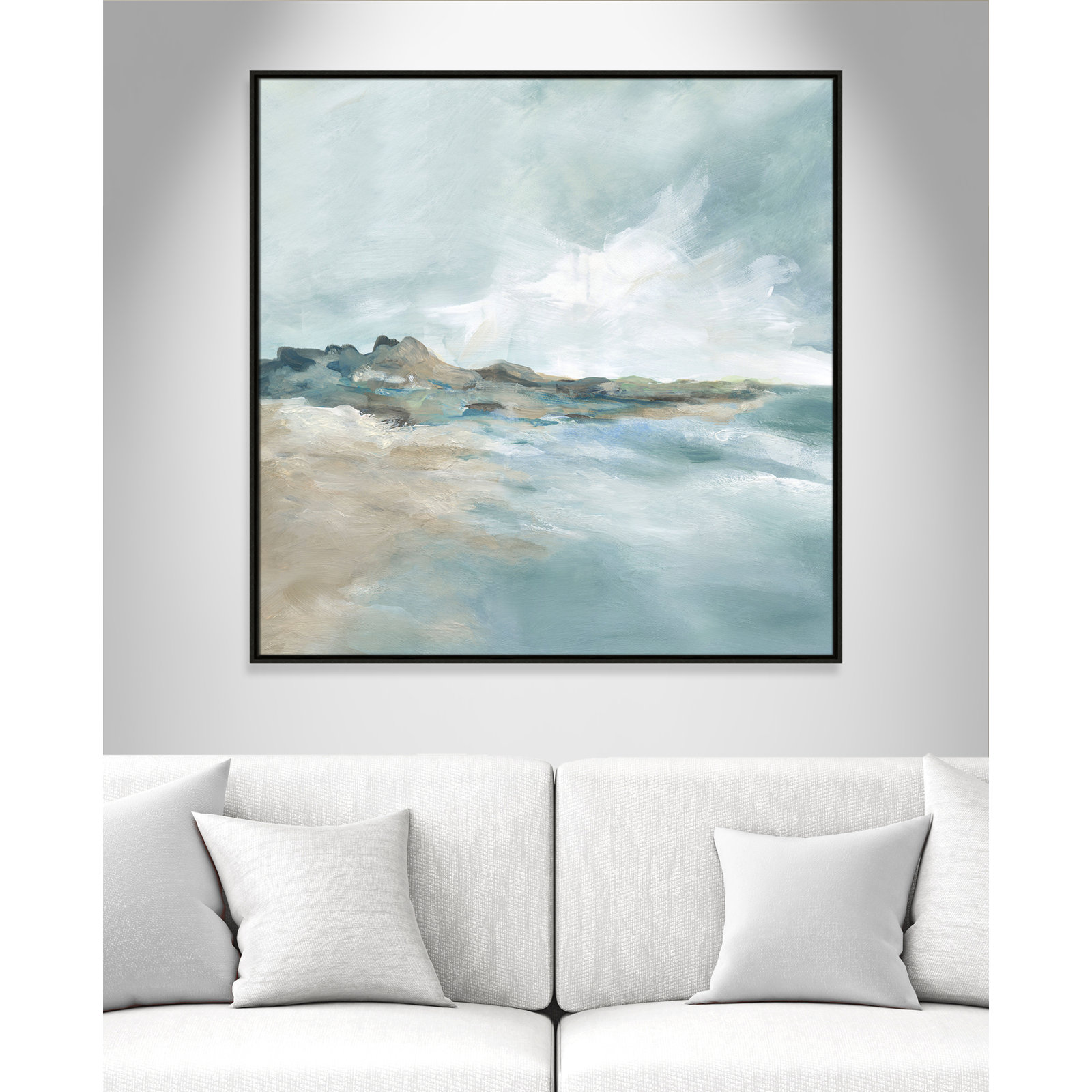 Sandpoint Print by Carol Robinson, 41.5" H x 41.5" W, Espresso