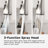 Bridge Kitchen Faucet With Pull-Down Sprayer, 3 Hole Gooseneck Faucet-112473681