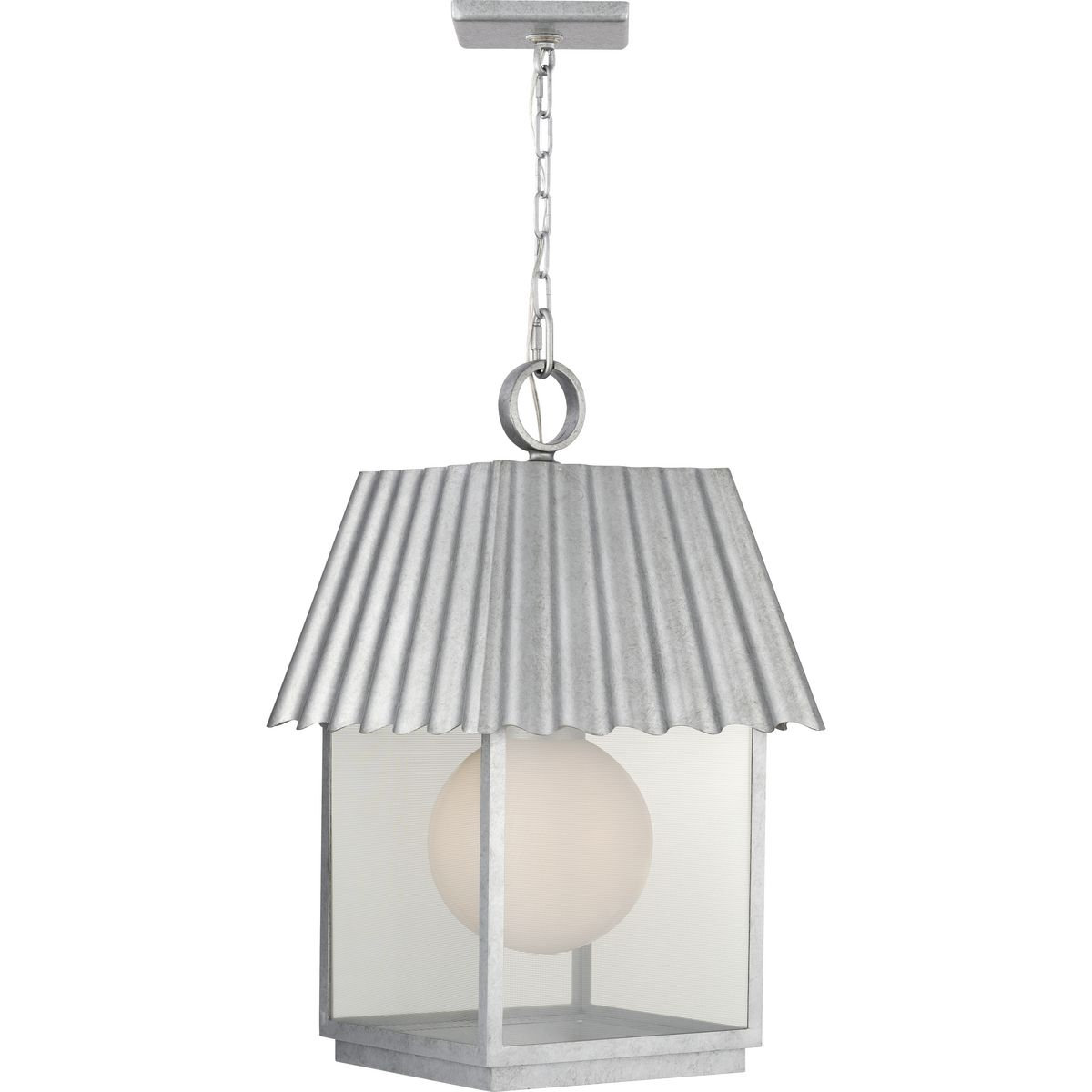 Godin Outdoor Hanging Lantern, Galvanized