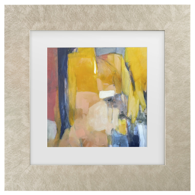Œuvre encadrée à la cannelle «ologia »par Julia Purinton, H 19,5 po x l 19,5 po