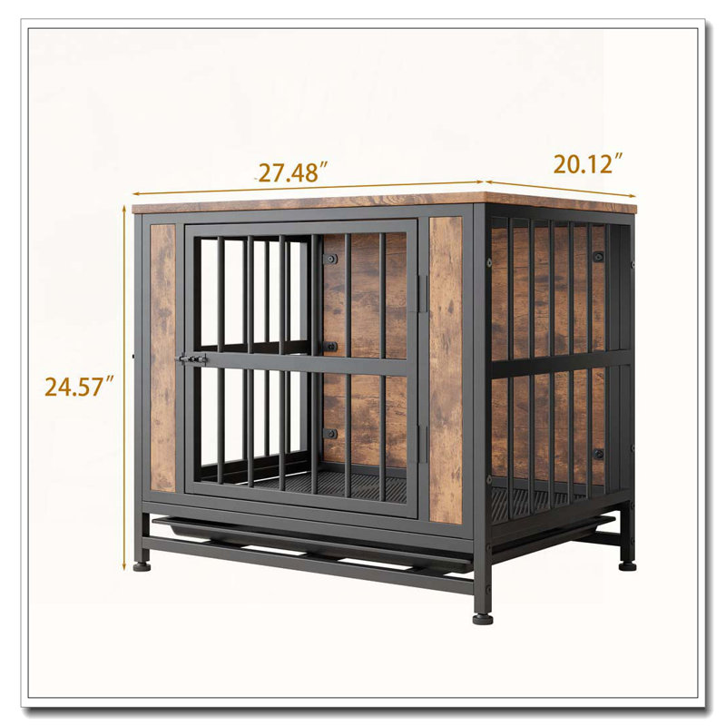 Niche pour animaux de compagnie, 24,57 po H x 20,12 po L x 27,48 po P
