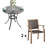 Arsheen 2 - Person Metal Patio Dining Set with Round Table