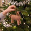 Hand Knit Alpaca Christmas Ornament Bullmastiff Dog Hanging figurine