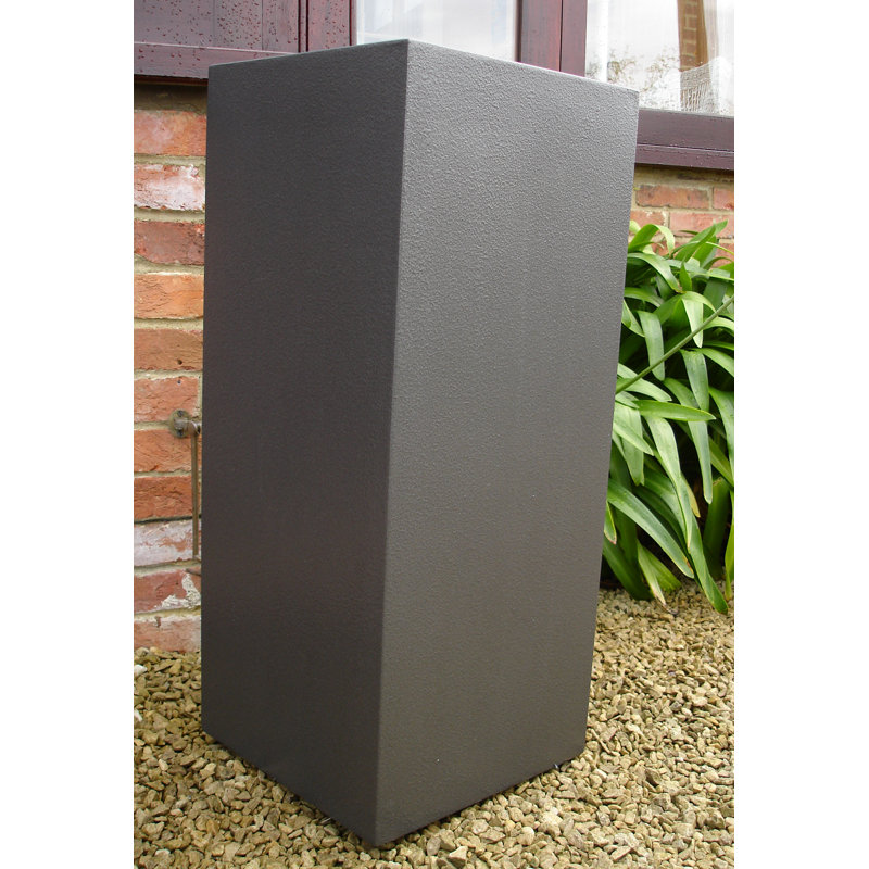 Baker Fibreglass Planter, Small, Aluminium