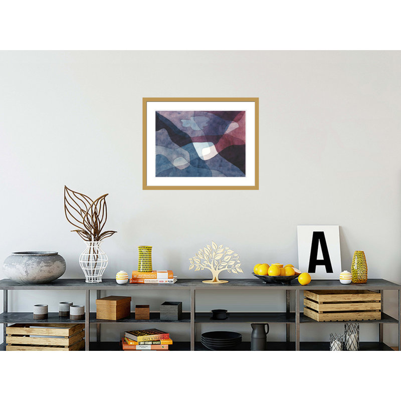 Montagne et air synthétique par Paul Klee - Impression Giclée sur cadre, 23,43 po H x 29,5 po L