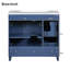 Meuble-lavabo moderne avec lavabo en résine-437202255