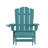 Collis All-Weather HDPE Indoor/Outdoor Adirondack Chair with Cup Holder and Pull Out Ottoman-88681467