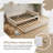 Twin Size Bed Frame, Upholstered Daybed with Trundle Velvet and MDF-1426184230