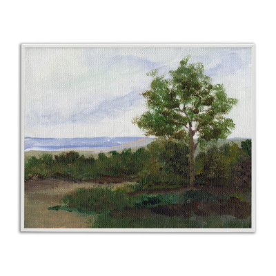  Paysage d'été, estampe numérique encadrée par Nikita Jariwala