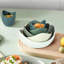 Bols à salade décoratifs en forme de lotus en forme de lotus allant au lave-vaisselle, bols en céramique angulaires uniques pour salade, pâtes, soupe, riz, préparation, idéal pour le restaurant-1359530414