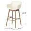 Tabouret pivotant en cuir Bahari-778785041-752825747-752825746