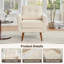 Ensemble de canapé-lit 65 po avec 2 fauteuils d'appoint rembourrés et capitonnés-1596513787