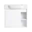Meuble-lavabo mural avec lavabo en céramique blanche-27076899