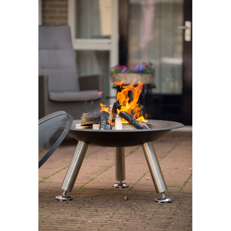 Chicago Round Steel Wood Burning Smokeless Fire Pit