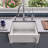 24'' L Single Bowl Fireclay Kitchen Sink-14385970