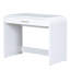 Meuble-lavabo blanc de 39 po avec miroir et tiroir pour la chambre à coucher. Bords et esthétique incurvés. Produits de beauté avec beaucoup de rangement. Matériau confortable. Installation facile et rapide
