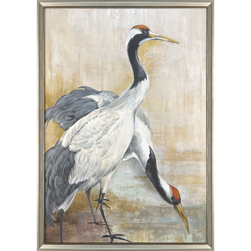 «Delicate Cranes», art encadré