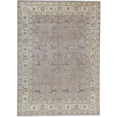 Tapis mauve de haute qualité noué à la main